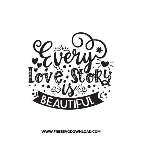 Every Love Story Is Beautiful Svg And Png Download