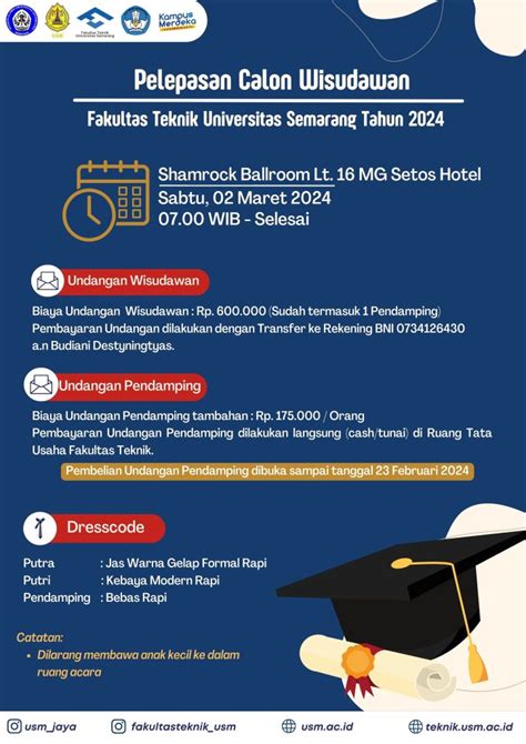 PENGUMUMAN PERUBAHAN PENDAFTARAN WISUDA FAKULTAS TEKNIK 2024 Fakultas