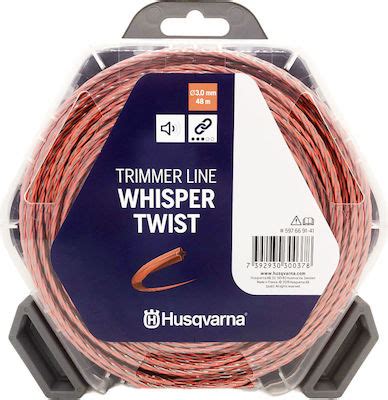 Husqvarna Whisper Twist Μεσινέζα Σταυρός Μήκους 48m και Πάχους 3mm