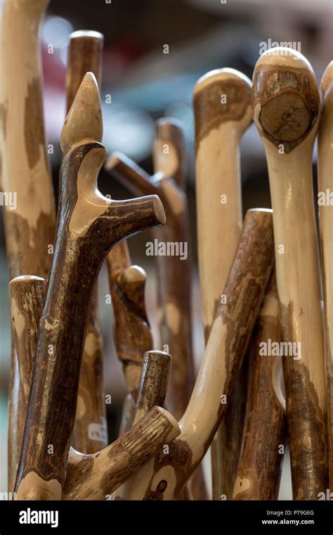 Home Made Walking Sticks Walking Canes Hi Res Stock Photography And