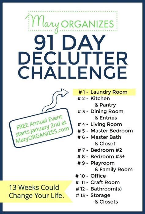 Printable 30 Day Declutter Challenge