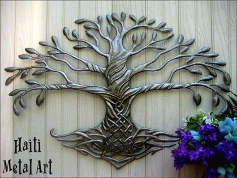 Metal Art Tree Metal Tree Metal Wall Art Tree Wall Hanging Etsy