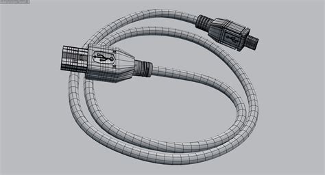 Free 3d Usb Cable Turbosquid 1274715