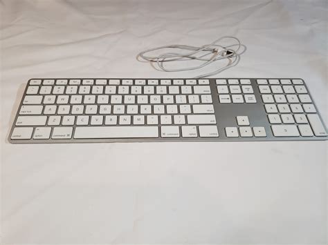 Buy Apple A1243 Wired USB Keyboard White Aluminum MB110LL/A