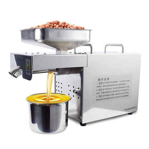 Full Automatic Oil Press Household Stainless Steel Oil Expeller Small