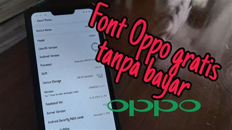 Cara Agar Font Oppo Berbayar Jadi Gratis Theme Store YouTube