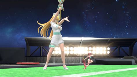 Tiny Nurse Mythra Vs Tinier Swimsuit Pyra By Megasize32 On Deviantart