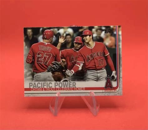 Topps Update Mike Trout Shohei Ohtani Us Pacific Power La