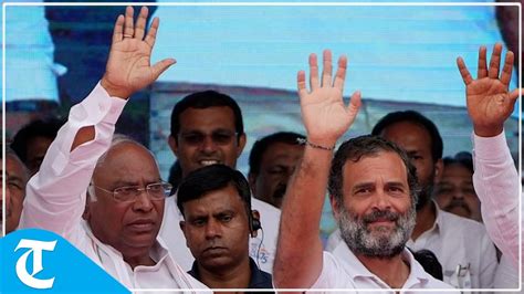 Live Congress President Mallikarjun Kharge And Rahul Gandhi Address