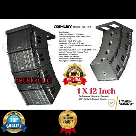 Jual Speaker Line Array ASHLEY TW 112 LA TW112 LA TW 112LA ORIGINAL 1 X