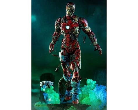 Коллекционная фигурка Hot Toys 1 6 Marvel Spider Man Far from Home Mysterios Iron Man