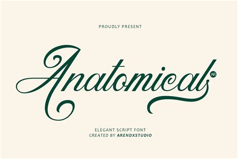 Anatomical Font By Arendxstudio · Creative Fabrica