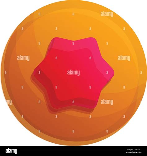 Jelly Star Biscuit Icon Cartoon Of Jelly Star Biscuit Vector Icon For