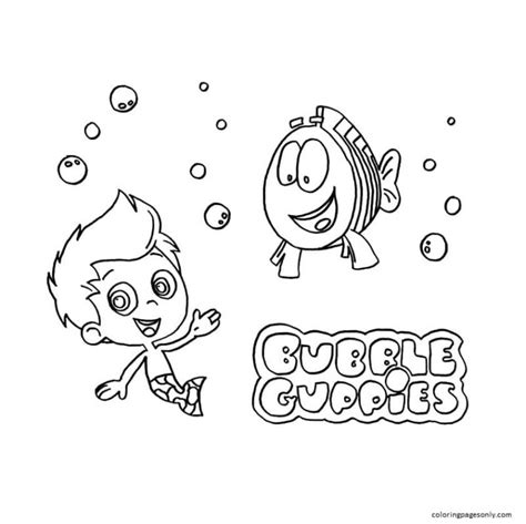 Bubble Guppies Coloring Pages Printable for Free Download