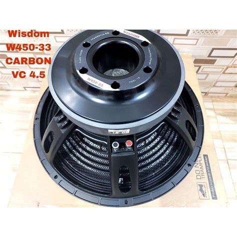 Jual Komponen Speaker Subwoofer 18 In Wisdom W450 33 Carbon Wisdom