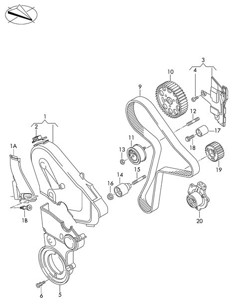 Volkswagen Passat Variant 2015 2017 Toothed Belt Toothed Belt Guard Etka Online