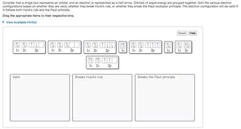 Solved Consider That A Single Box Represents An Orbital And Chegg