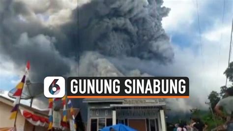 VIDEO Abu Vulkanik Sinabung Selimuti Jalanan Di Sumatera Utara News