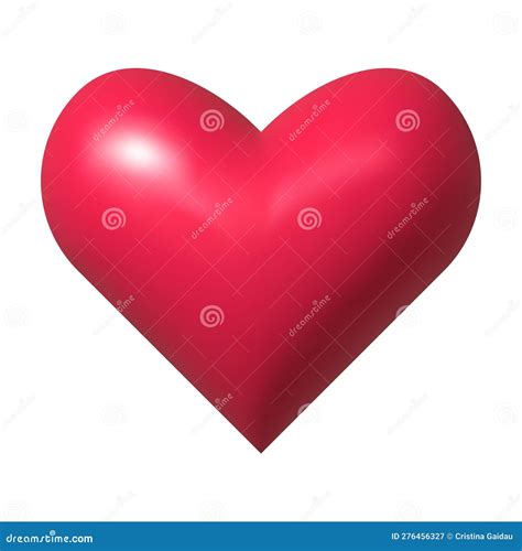 Red Heart 3d Realistic Icon Vector Illustration Stock Vector