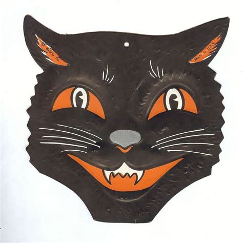 Vintage Black Cat Halloween Decorations - kraibmmifs-video