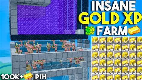 INSANE GOLD XP Farm In Minecraft 1 20 MCPE X BOX CONSOLE PS4 NINTENDO