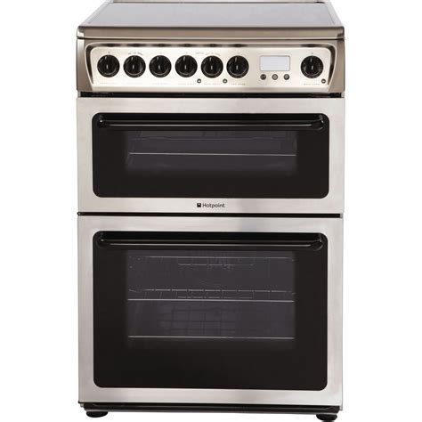 Hotpoint Electric Freestanding Double Cooker 60cm Hae60x S Hotpoint