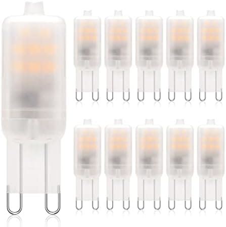 G9 LED Light Bulbs 10 Pack G9 Base 3 Watts Cool White 110V Dimmable