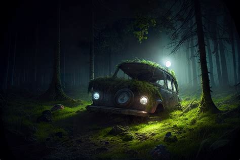 Forest Car Night - Free photo on Pixabay