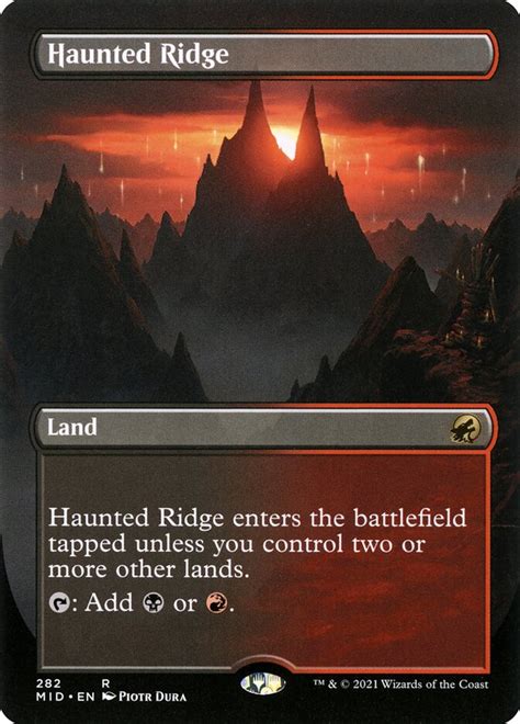 Haunted Ridge · Innistrad Midnight Hunt Mid 282 · Scryfall Magic