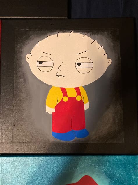 Stewie Griffin in 2024 | Canvas painting designs, Mini canvas art ...