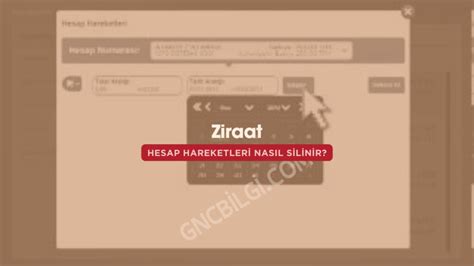 Ziraat Hesap Hareketleri Nasıl Silinir Gncbilgi