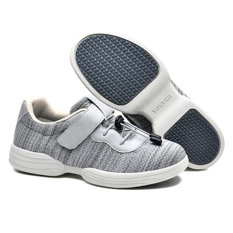 LEEWEE Diabetic Shoes for Elderly - Adjustable, Breathable & Non-Slip