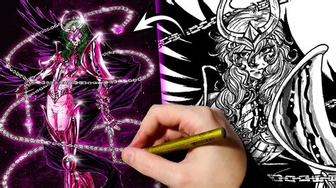 Desenhando Shun De AndrÔmeda Drawing Saint Seiya Cavaleiros Do