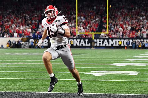 Georgia star Brock Bowers could play Saturday against No. 9 Ole Miss ...