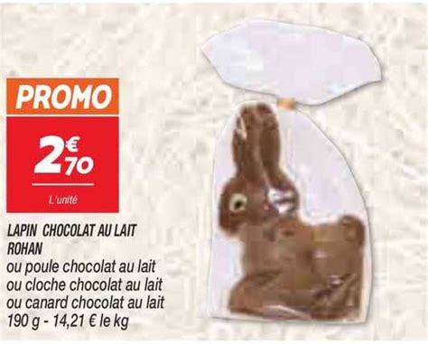 Promo Lapin Chocolat Au Lait Rohan Chez Netto ICatalogue Fr