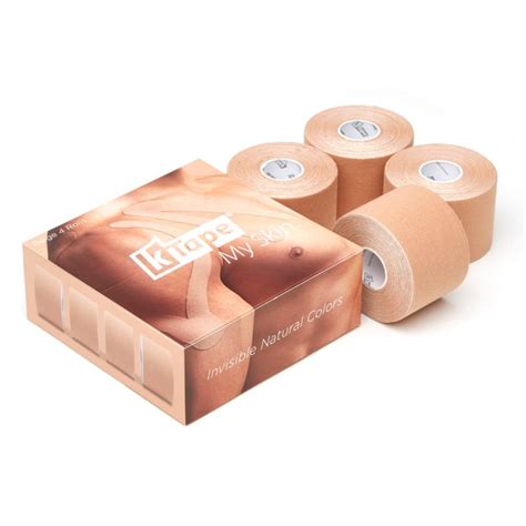 Cinta Kinesiología K Tape My skin 50mm x 5m Color Beige Caja 4 rollos