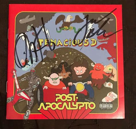 Tenacious D Post-Apocalypto CD With Autographed Booklet Jack Black ...