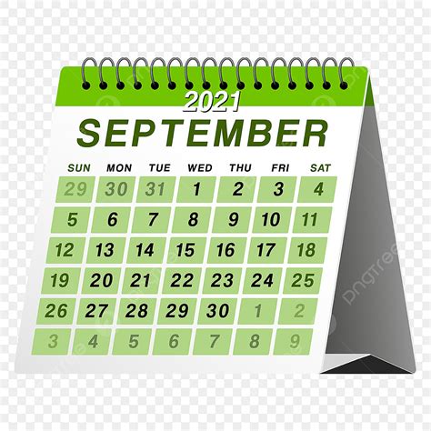 September Calendar Vector Hd Images September 2021 Calendar September