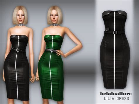 The Sims Resource Belaloallure Lilia Dress