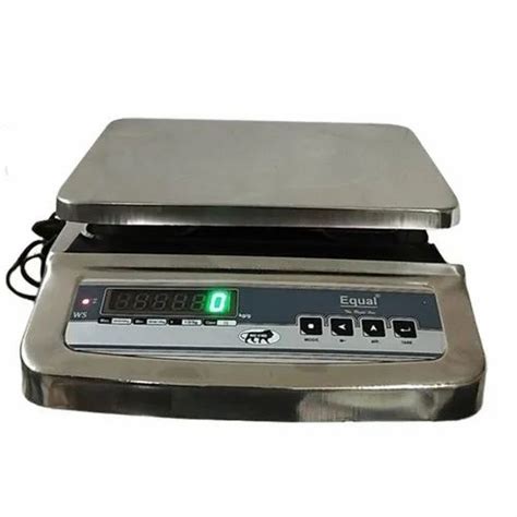 Stainless Steel Equal Digital Table Top Weighing Scale Size 170 X 230