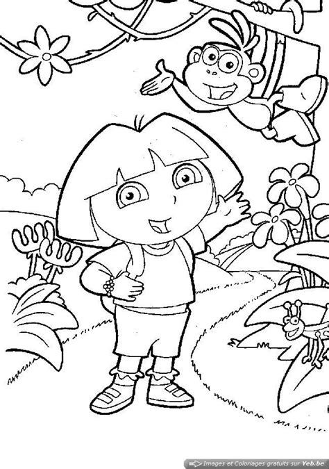 Dora the Explorer coloring page for kids - Dora The Explorer Coloring ...