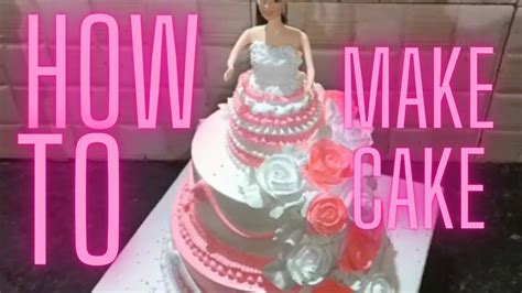 Barbie Steps Cake Barbie Doll Cake Kaise Banaye How To Make Barbie