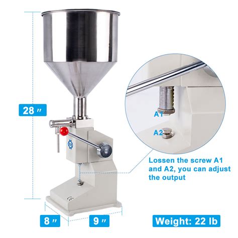 Manual Liquid Filling Machine Bottle Filler 5 50ml A03 Sumeve