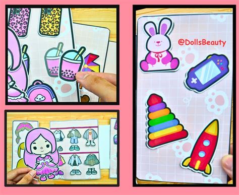 Printable Dreamy Toca Paper Doll Wardrobe Toca Boca Paper Etsy