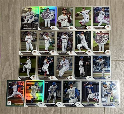 Yahooオークション 2023 Topps Chrome Npb ベースカード リフラクタ