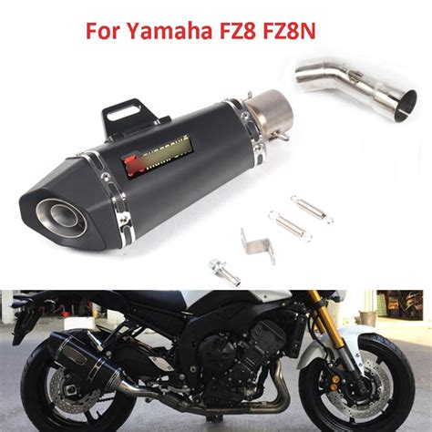 Motorcycle Exhaust System Mid Link Pipe Slip On Muffler Exhaust Pipe