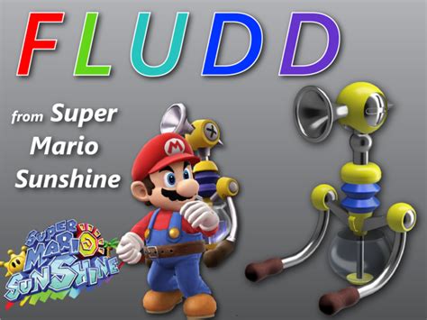 3d Printed Fludd Super Mario Sunshine By Marty Hanapole Pinshape