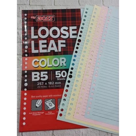 Jual Loose Leaf Joyko B B Isi Binder Refiil Binder Note