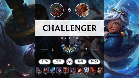 Challenger Match Super Graves Vs Super Taliyah KR Server Patch 14 13