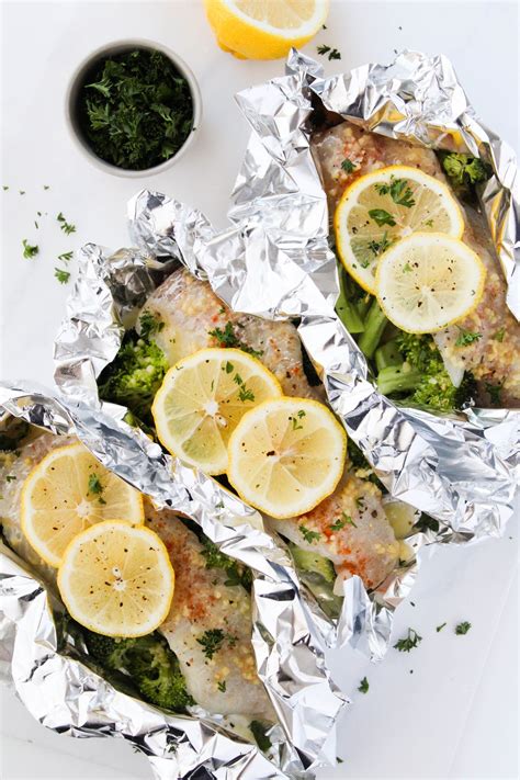 Baked Lemon Butter Haddock In Foil Hannah Magee RD